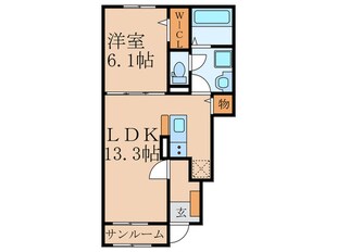 クラールⅡの物件間取画像